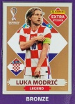 LANCE LIVRE - LUKA MODRIC BRONZE - EXTRA LEGEND (Croácia) - Figurinha Original - Não deixe de ter as Figurinhas mais raras DO ÁLBUM DA COPA DO MUNDO QATAR 2022 - PANINI - Valor de mercado acima de R$ 150.00