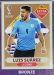 LANCE LIVRE - LUÍS SUAREZ BRONZE - EXTRA LEGEND (Uruguai) - Figurinha Original  - Não deixe de ter as Figurinhas mais raras DO ÁLBUM DA COPA DO MUNDO QATAR 2022 - PANINI - Valor de mercado acima de R$ 150.00