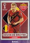 LANCE LIVRE - KEVIN DE BRUYNE BORDÔ (Base) - EXTRA LEGEND (Bélgica) - Figurinha Original - Não deixe de ter as Figurinhas mais raras DO ÁLBUM DA COPA DO MUNDO QATAR 2022 - PANINI - Valor de mercado acima de R$ 150.00