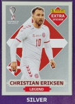 LANCE LIVRE - CHRISTIAN ERIKSEN PRATA - EXTRA LEGEND (Dinamarca) - Figurinha Original - Não deixe de ter as Figurinhas mais raras DO ÁLBUM DA COPA DO MUNDO QATAR 2022 - PANINI - Valor de mercado acima de R$ 250.00