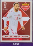 LANCE LIVRE - CHRISTIAN ERIKSEN BORDÔ (Base) - EXTRA LEGEND (Dinamarca) - Figurinha Original - Não deixe de ter as Figurinhas mais raras DO ÁLBUM DA COPA DO MUNDO QATAR 2022 - PANINI - Valor de mercado acima de R$ 100.00