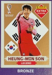 LANCE LIVRE - HEUNG-MIN SON BRONZE - EXTRA LEGEND (Coréia do Sul) - Figurinha Original - Não deixe de ter as Figurinhas mais raras DO ÁLBUM DA COPA DO MUNDO QATAR 2022 - PANINI - Valor de mercado acima de R$ 150.00