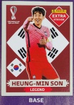 LANCE LIVRE - HEUNG-MIN SON BORDÔ (Base) - EXTRA LEGEND (Coréia do Sul) - Figurinha Original - Não deixe de ter as Figurinhas mais raras DO ÁLBUM DA COPA DO MUNDO QATAR 2022 - PANINI - Valor de mercado acima de R$ 100.00