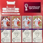 ROBERT LEWANDOWSKI (Polônia)  - KIT COM AS 4 FIGURINHAS EXTRA LEGENDS - OURO (Gold), PRATA - BRONZE e BORDÔ (Base) - Figurinhas Originais com Sleeve - Não deixe de ter as Figurinhas mais RARAS e desejadas do ÁLBUM DA COPA DO MUNDO QATAR 2022 - PANINI - Valor de mercado acima de R$ 900.00