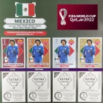 GUILHERMO OCHOA (México) - KIT COM AS 4 FIGURINHAS EXTRA LEGENDS - OURO (Gold), PRATA - BRONZE e BORDÔ (Base) - Figurinhas Originais com Sleeve - Não deixe de ter as Figurinhas mais RARAS e desejadas do ÁLBUM DA COPA DO MUNDO QATAR 2022 - PANINI - Valor de mercado acima de R$ 800.00