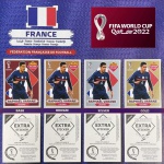 RAPHAEL VARANE (França) - KIT COM AS 4 FIGURINHAS EXTRA LEGENDS - OURO (Gold), PRATA - BRONZE e BORDÔ (Base) - Figurinhas Originais com Sleeve - Não deixe de ter as Figurinhas mais RARAS e desejadas do ÁLBUM DA COPA DO MUNDO QATAR 2022 - PANINI - Valor de mercado acima de R$ 800.00