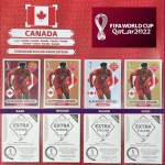 ALPHONSO DAVIES (Canadá) - KIT COM AS 4 FIGURINHAS EXTRA ROOKIES - OURO (Gold), PRATA - BRONZE e BORDÔ (Base) - Figurinhas Originais com Sleeve - Não deixe de ter as Figurinhas mais RARAS e desejadas do ÁLBUM DA COPA DO MUNDO QATAR 2022 - PANINI - Valor de mercado acima de R$ 600.00