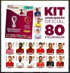 LANCE LIVRE - KIT DE ATUALIZAÇÃO COPA DO MUNDO 2022 - São 80 novos cromos com os atletas convocados para você atualizar seu Livro Ilustrado Oficial da Panini! Observação: Original PANINI - As figurinhas são Brancas no estilo das de 2018 - é um album brochura com 79 Cromos normais e 1 Especial - Este item pode sofrer atraso para chegar até nós, o arrematante será solicitado a fazer o pagamento somente após ele estar em nossas mãos.A Panini teria acertado todas as figurinhas da seleção brasileira, se o Philippe Coutinho não tivesse se lesionado.No álbum, ele será substituído pela figurinha do Bruno Guimarães.A seguir você tem a lista dos jogadores que terão figurinhas no kit de atualização:Ismaeel Mohammad (Qatar)Jackson Porozo (Equador)Youssouf Sabaly (Senegal)Fodé Ballo-Touré (Senegal)Pathé Ciss (Senegal)Remko Pasveer (Holanda)Marten De Roon (Holanda)Kenneth Taylor (Holanda)Wout Weghorst (Holanda)Vincent Janssen (Holanda)Morteza Pouraliganji (Irã)Sean Johnson (EUA)Cameron Carter-Vickers (EUA)Josh Sargent (EUA)Paulo Dybala (Argentina)Haitham Asiri (Arábia Saudita)Orbelín Pineda (México)Alexis Vega (México)Jakub Kiwior (Polônia)Nicola Zalewski (Polônia)Przemysaw Frankowski (Polônia)Jakub Kamiski (Polônia)Szymon urkowski (Polônia)Steve Mandanda (França)William Saliba (França)Matteo Guendouzi (França)Eduardo Camavinga (França)Ousmane Dembélé (França)Olivier Giroud (França)Thomas Deng (Austrália)Bailey Wright (Austrália)Riley McGree (Austrália)Jamie Maclaren (Austrália)Joachim Andersen (Dinamarca)Aymen Dahmen (Tunísia)Nader Ghandri (Tunísia)Carlos Martínez (Costa Rica)Daniel Chacón (Costa Rica)Brandon Aguilera (Costa Rica)Nico Schlotterbeck (Alemanha)Jamal Musiala (Alemanha)Youssoufa Moukoko (Alemanha)Hiroki Sakai (Japão)Kou Itakura (Japão)Daichi Kamada (Japão)Ritsu Doan (Japão)Zeno Debast (Bélgica)Dayne St. Clair (Canadá)Derek Cornelius (Canadá)Achraf Dari (Marrocos)Noussair Mazraoui (Marrocos)Azzedine Ounahi (Marrocos)Abdelhamid Sabiri (Marrocos)Bilal El Khannouss (Marrocos)Zakaria Aboukhlal (Marrocos)Hakim Ziyech (Marrocos)Walid Cheddira (Marrocos)Josip Stanii (Croácia)Bruno Petkovi (Croácia)Bruno Guimarães (Brazil)Eray Cömert (Suíça)Renato Steffen (Suíça)Enzo Ebosse (Camarões)Gaël Ondoua (Camarões)Olivier Ntcham (Camarões)Bryan Mbeumo (Camarões)Diogo Dalot (Portugal)Vitinha (Portugal)João Mário (Portugal)Rafael Leão (Portugal)João Félix (Portugal)Manaf Nurudeen (Gana)Lawrence Ati Zigi (Gana)Tariq Lamptey (Gana)Mohammed Salisu (Gana)Salis Abdul Samed (Gana)Kamal Sowah (Gana)Iñaki Williams (Gana)Kyung-won Kwon (Coréia do Sul)