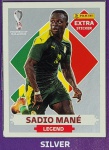 LANCE LIVRE - SADIO MANÉ PRATA - EXTRA LEGEND (Senegal) - Figurinha Original - Não deixe de ter as Figurinhas mais raras DO ÁLBUM DA COPA DO MUNDO QATAR 2022 - PANINI - Valor de mercado acima de R$ 300.00