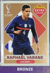 LANCE LIVRE - RAPHAEL VARANE BRONZE - EXTRA LEGEND (França) - Figurinha Original - Não deixe de ter as Figurinhas mais raras DO ÁLBUM DA COPA DO MUNDO QATAR 2022 - PANINI - Valor de mercado acima de R$ 150.00