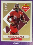 LANCE LIVRE - ALMOEZ ALI OURO (Gold) - EXTRA LEGEND (Qatar) - Figurinha Original - Não deixe de ter as Figurinhas mais raras DO ÁLBUM DA COPA DO MUNDO QATAR 2022 - PANINI - Valor de mercado acima de R$ 500.00