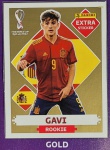 LANCE LIVRE - GAVI OURO (Gold) - EXTRA ROOKIE (Espanha) - Figurinha Original - Não deixe de ter as Figurinhas mais raras DO ÁLBUM DA COPA DO MUNDO QATAR 2022 - PANINI - Valor de mercado acima de R$ 500.00