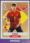 LANCE LIVRE - GAVI BRONZE - EXTRA ROOKIE (Espanha) - Figurinha Original - Não deixe de ter as Figurinhas mais raras DO ÁLBUM DA COPA DO MUNDO QATAR 2022 - PANINI - Valor de mercado acima de R$ 250.00