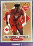 LANCE LIVRE - ALPHONSO DAVIES BRONZE - EXTRA ROOKIE (Canadá) - Figurinha Original - Não deixe de ter as Figurinhas mais raras DO ÁLBUM DA COPA DO MUNDO QATAR 2022 - PANINI - Valor de mercado acima de R$ 250.00