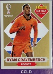 LANCE LIVRE - RYAN GRAVENBERCH OURO (Gold) - EXTRA ROOKIE (Holanda) - Figurinha Original - Não deixe de ter as Figurinhas mais raras DO ÁLBUM DA COPA DO MUNDO QATAR 2022 - PANINI - Valor de mercado acima de R$ 500.00