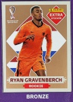 LANCE LIVRE - RYAN GRAVENBERCH BRONZE - EXTRA ROOKIE (Holanda) - Figurinha Original - Não deixe de ter as Figurinhas mais raras DO ÁLBUM DA COPA DO MUNDO QATAR 2022 - PANINI - Valor de mercado acima de R$ 150.00