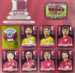 ORYX EDITION - SELEÇÃO DO QATAR - ESCUDO + TIME + 7 JOGADORES - COPA DO MUNDO QATAR 2022 - 9 FIGURINHAS SEM REPETIÇÃO - Posições: QAT1 até QAT9 - Pagina 8 - Figurinhas Originais PANINI ORYX EDITION ITALY sem uso (para colar no álbum)