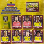 ORYX EDITION - SELEÇÃO DO EQUADOR - ESCUDO + TIME + 7 JOGADORES - COPA DO MUNDO QATAR 2022 - 9 FIGURINHAS SEM REPETIÇÃO - Posições: ECU1 até ECU9 - Pagina 10 - Figurinhas Originais PANINI ORYX EDITION ITALY sem uso (para colar no álbum)