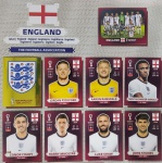 ORYX EDITION - SELEÇÃO DA INGLATERRA - ESCUDO + TIME + 7 JOGADORES - COPA DO MUNDO QATAR 2022 - 9 FIGURINHAS SEM REPETIÇÃO - Posições: ENG1 até ENG9 - Pagina 15 - Figurinhas Originais PANINI ORYX EDITION ITALY sem uso (para colar no álbum)