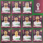 ORYX EDITION - SELEÇÃO DO IRAN - 11 JOGADORES - COPA DO MUNDO QATAR 2022 - 11 FIGURINHAS SEM REPETIÇÃO - Posições: IRN10 até IRN20 - Pagina 19 - Figurinhas Originais PANINI ORYX EDITION ITALY sem uso (para colar no álbum)