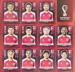 ORYX EDITION - SELEÇÃO DA DINAMARCA - 11 JOGADORES - COPA DO MUNDO QATAR 2022 - 11 FIGURINHAS SEM REPETIÇÃO COM CHRISTIAN ERIKSEN INCLUSO - Posições: DEN10 até DEN20 - Pagina 37 - Figurinhas Originais PANINI ORYX EDITION ITALY sem uso (para colar no álbum)