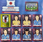 ORYX EDITION - SELEÇÃO DO JAPÃO - ESCUDO + TIME + 7 JOGADORES - COPA DO MUNDO QATAR 2022 - 9 FIGURINHAS SEM REPETIÇÃO - Posições: JPN1 até JPN9 - Pagina 48 - Figurinhas Originais PANINI ORYX EDITION ITALY sem uso (para colar no álbum)