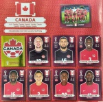 ORYX EDITION - SELEÇÃO DO CANADÁ - ESCUDO + TIME + 7 JOGADORES - COPA DO MUNDO QATAR 2022 - 9 FIGURINHAS SEM REPETIÇÃO - Posições: CAN1 até CAN9 - Pagina 52 - Figurinhas Originais PANINI ORYX EDITION ITALY sem uso (para colar no álbum)