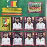 ORYX EDITION - SELEÇÃO DE CAMARÕES - ESCUDO + TIME + 7 JOGADORES - COPA DO MUNDO QATAR 2022 - 9 FIGURINHAS SEM REPETIÇÃO - Posições: CMR1 até CMR9 - Pagina 64 - Figurinhas Originais PANINI ORYX EDITION ITALY sem uso (para colar no álbum)