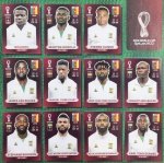 ORYX EDITION - SELEÇÃO DE CAMARÕES - 11 JOGADORES - COPA DO MUNDO QATAR 2022 - 11 FIGURINHAS SEM REPETIÇÃO - Posições: CMR10 até CMR20 - Pagina 65 - Figurinhas Originais PANINI ORYX EDITION ITALY sem uso (para colar no álbum)