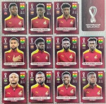 ORYX EDITION - SELEÇÃO DE GHANA - 11 JOGADORES - COPA DO MUNDO QATAR 2022 - 11 FIGURINHAS SEM REPETIÇÃO - Posições: GHA10 até GHA20 - Pagina 69 - Figurinhas Originais PANINI ORYX EDITION ITALY sem uso (para colar no álbum)