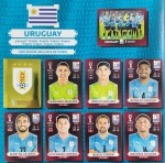 ORYX EDITION - SELEÇÃO DO URUGUAI - ESCUDO + TIME + 7 JOGADORES - COPA DO MUNDO QATAR 2022 - 9 FIGURINHAS SEM REPETIÇÃO - Posições: URU1 até URU9 - Pagina 70 - Figurinhas Originais PANINI ORYX EDITION ITALY sem uso (para colar no álbum)