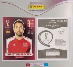 LANCE LIVRE - ORYX EDITION - CHRISTIAN ERIKSEN - DEN12 - COPA DO MUNDO QATAR 2022 - Figurinha Original PANINI ORYX EDITION ITALY sem uso (para colar no álbum)