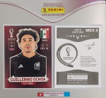 LANCE LIVRE - ORYX EDITION - GUILHERMO OCHOA - MEX3 - COPA DO MUNDO QATAR 2022 - Figurinha Original PANINI ORYX EDITION ITALY sem uso (para colar no álbum)