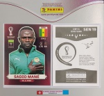 LANCE LIVRE - ORYX EDITION - SADIO MANE - SEN19 - COPA DO MUNDO QATAR 2022 - Figurinha Original PANINI ORYX EDITION ITALY sem uso (para colar no álbum)