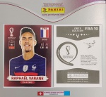 LANCE LIVRE - ORYX EDITION - RAPHAEL VARANE - FRA10 - COPA DO MUNDO QATAR 2022 - Figurinha Original PANINI ORYX EDITION ITALY sem uso (para colar no álbum)