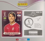 LANCE LIVRE - ORYX EDITION - DUSAN VLASOVIC - SRB20 - COPA DO MUNDO QATAR 2022 - Figurinha Original PANINI ORYX EDITION ITALY sem uso (para colar no álbum)