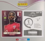 LANCE LIVRE - ORYX EDITION - ALMOEZ ALI - QAT19 - COPA DO MUNDO QATAR 2022 - Figurinha Original PANINI ORYX EDITION ITALY sem uso (para colar no álbum)