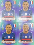 LANCE LIVRE - 04 Figurinhas  KYLIAN MBAPPE FRA19 - SÃO 4 FIGURINHAS ORIGINAIS DO MBAPPE NORMAIS POSIÇÃO FRA19 PARA COLAR NO ALBUM DA COPA 2022