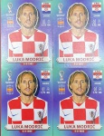 LANCE LIVRE - 04 Figurinhas LUKA MODRIC CRO13 - SÃO 4 FIGURINHAS ORIGINAIS DO MODRIC NORMAIS POSIÇÃO CRO13 PARA COLAR NO ALBUM DA COPA 2022