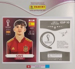 ORYX EDITION - GAVI - ESP10 - COPA DO MUNDO QATAR 2022 - Figurinha Original PANINI ORYX EDITION ITALY sem uso (para colar no álbum)