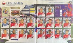 Russia 2018 - SELEÇÃO DA COSTA RICA COMPLETA (CRC) Grupo E - Figurinhas 392 a 411 - Paginas: 46 e 47 - São 20 Cromos alto colantes Originais para completar seu álbum da Copa Russia 2018 - Oportunidade unica pois no mercado cada figurinha é comercializada pelo menos a R$ 5.00