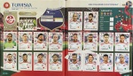 Russia 2018 - SELEÇÃO DA TUNÍSIA COMPLETA (TUN) Grupo G - Figurinhas 552 a 571 - Paginas: 62 e 63 - São 20 Cromos alto colantes Originais para completar seu álbum da Copa Russia 2018 - Oportunidade unica pois no mercado cada figurinha é comercializada pelo menos a R$ 5.00