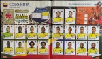 Russia 2018 - SELEÇÃO DA COLÔMBIA COMPLETA (COL) Grupo H - Figurinhas 632 a 651 - Paginas: 70 e 71 - São 20 Cromos alto colantes Originais para completar seu álbum da Copa Russia 2018 - Oportunidade unica pois no mercado cada figurinha é comercializada pelo menos a R$ 5.00