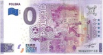 Cédula de 0 EURO POLONIA - Copa do Mundo 2022 - Cédula Original Poland Flor de estampa - O número de série pode variar