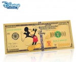 Disney - Cédula Fantasia Mickey Mouse Series 2009 Gold Flor de Estampa