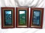 Três quadros decorativos gravuras refletivas, juntos formam uma linda casa, molduras em madeira. Aprox. 23 x 15,5 x 1,5 cm. Detalhes conforme fotos, _(ºLº)_ Caso necessite, tire todas suas dúvidas via atendimento personalizado por WhatsApp: (11) 98681-9377 ou pelo e-mail: contato@antiguera.com.br, onde você pode solicitar fotos detalhadas. Não deixe para última hora! Antecipadamente agradecemos pelo seu lance. Sem garantias futuras