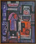 Pere Tort i Roig, também dito Pedro Tort (1916-2006). SEM TÍTULO. 1966. Óleo sobre tela. 61 x 50 cm. Assinado e datado no cid. Rica moldura em caixa. Em perfeito estado de conservação. Sobre o artista: Pere Tort (Barcelona, Espanha, 1916 - São Paulo/SP, 2006). Pintor. Estuda na Escola de Belas Artes de Terrassa, Espanha. De volta a Barcelona cria e promove o grupo de artistas de vanguarda Els Blaus de Sarriá, com a colaboração e o mecenatodo poeta J.V. Foix. É considerado como um dos principais renovadores da arte espanhola na década de 1940. Em 1942 realiza, com a colaboração do pintor Camps, a decoração da cúpula e do presbitério da Basílica do Espírito Santo em Terrassa. Em 1946 participa da mostra Três pintores e Um Escultor, com Puig, Pons, e o escultor Boadella. Desse núcleo se origina, em 1948, o movimento Dau al Set. Em 1952 muda-se para o Brasil, instalando-se em São Paulo. Nesse mesmo ano cria a empresa Prisma, de decoração, desenho e pintura. Em 1955 inicia suas atividades como professor de arte e pintura, trabalho que realizará durante vinte anos, em diversos espaços: no Centro Cultural A Hebraica, no Esporte Clube Pinheiros e em seu próprio atelier. Em 1964, sob o nome Plasticart, introduz no país a tinta plástica para artistas pintores, na época ainda desconhecida no Brasil. Ilustra diversos livros como Contos, de Pirandello, Rua Augusta, de Maria de Lourdes Teixeira, A Ladeira da Memória, de José Geraldo Vieira e Três Fases, de Nilza Mattei. Expõe constantemente em várias cidades brasileiras e também na Espanha. Participa da 7ª e da 9ª edições da Bienal Internacional de São Paulo. Em 1996 José Roberto Teixeira Leite o inclui no livro Pintores Espanhóis no Brasil, que origina uma exposição homônima na Pinacoteca do Estado de São Paulo, no mesmo ano. (Fonte: Enciclopedia Itaú Cultural). Leia mais: Pedro Tort foi um dos responsáveis pela introdução do Modernismo na Espanha. Viveu no Brasil para escapar à polícia de Franco.