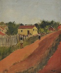 <b>PANCETTI, JOSÉ</b> <br>(1902-1958) <br>São João del Rey <br>Óleo s/ tela <br>Ass. e datado 45, cid <br>Ass. e titulado, no verso <br>Reproduzido na página 171 do livro "Pancetti O Pintor Marinheiro" <br>46 x 38,5 cm