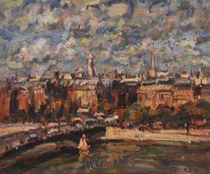 <b>SÉRGIO TELLES</b> <br>(1936-2022) <br>Vista do meu Atelier em Paris <br>Óleo s/ madeira <br>Ass. e datado 80 cid <br>Ass., titulado, situado e datado Paris 1980, no verso <br>58 x 70 cm