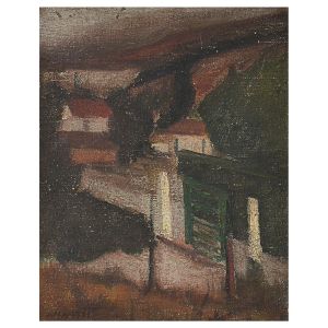 <b>PANCETTI, JOSÉ</b><br>(1902-1958)<br>Casario<br>Óleo s/ tela<br>Ass. cie<br>24 x 19,5 cm